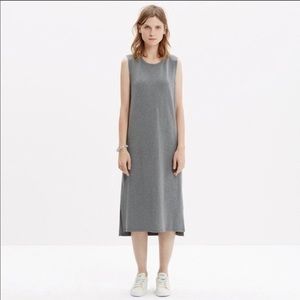 Madewell Grey Jersey Tank MIDI Dress